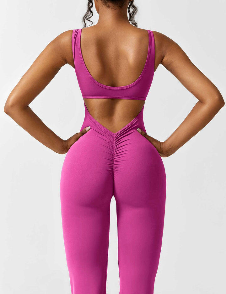 ALESSIA™ | V-Back Flared Jumpsuit