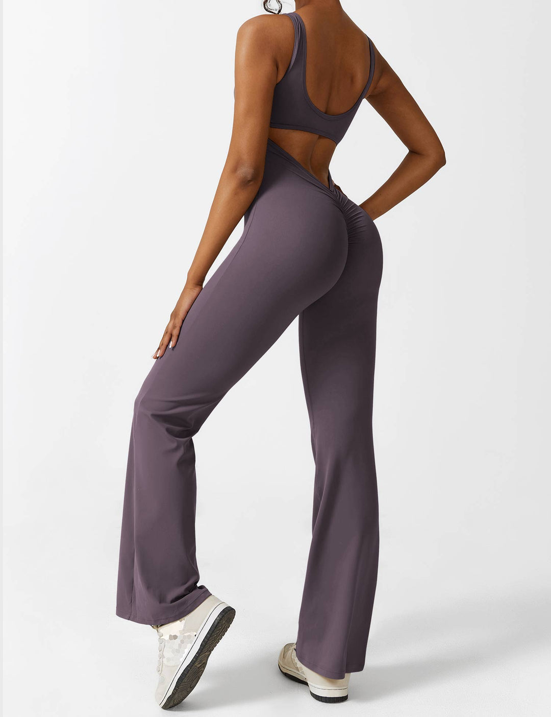 ALESSIA™ | V-Back Flared Jumpsuit