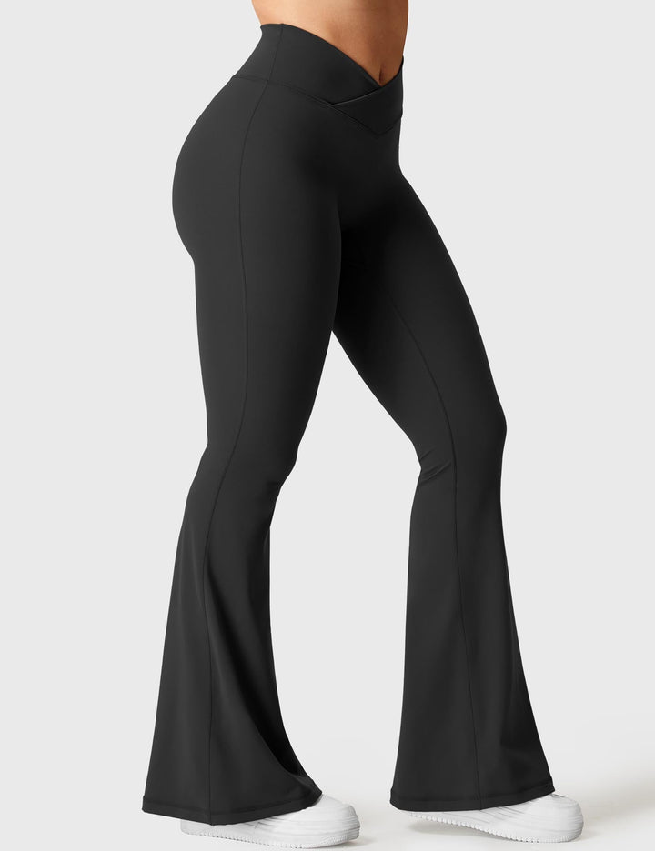 KALIE™ | V-waistband Flare Leggings