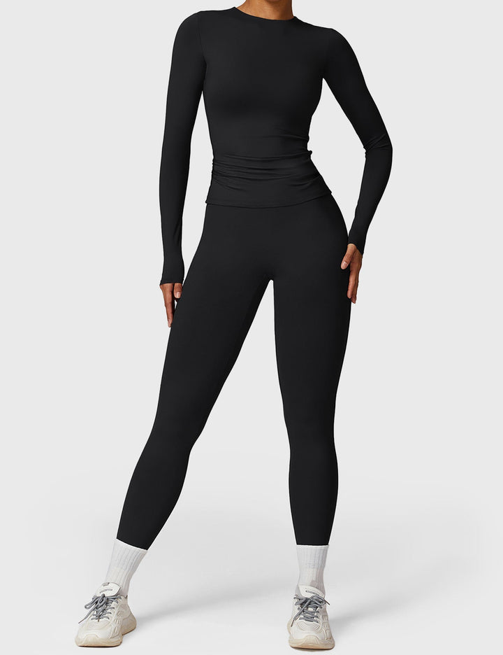 GIULIANA™ | Long Sleeve Crew Neck T Shirts