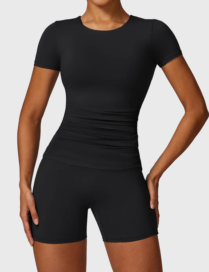 SARIAH™ | Short Sleeve Crew Neck T Shirts