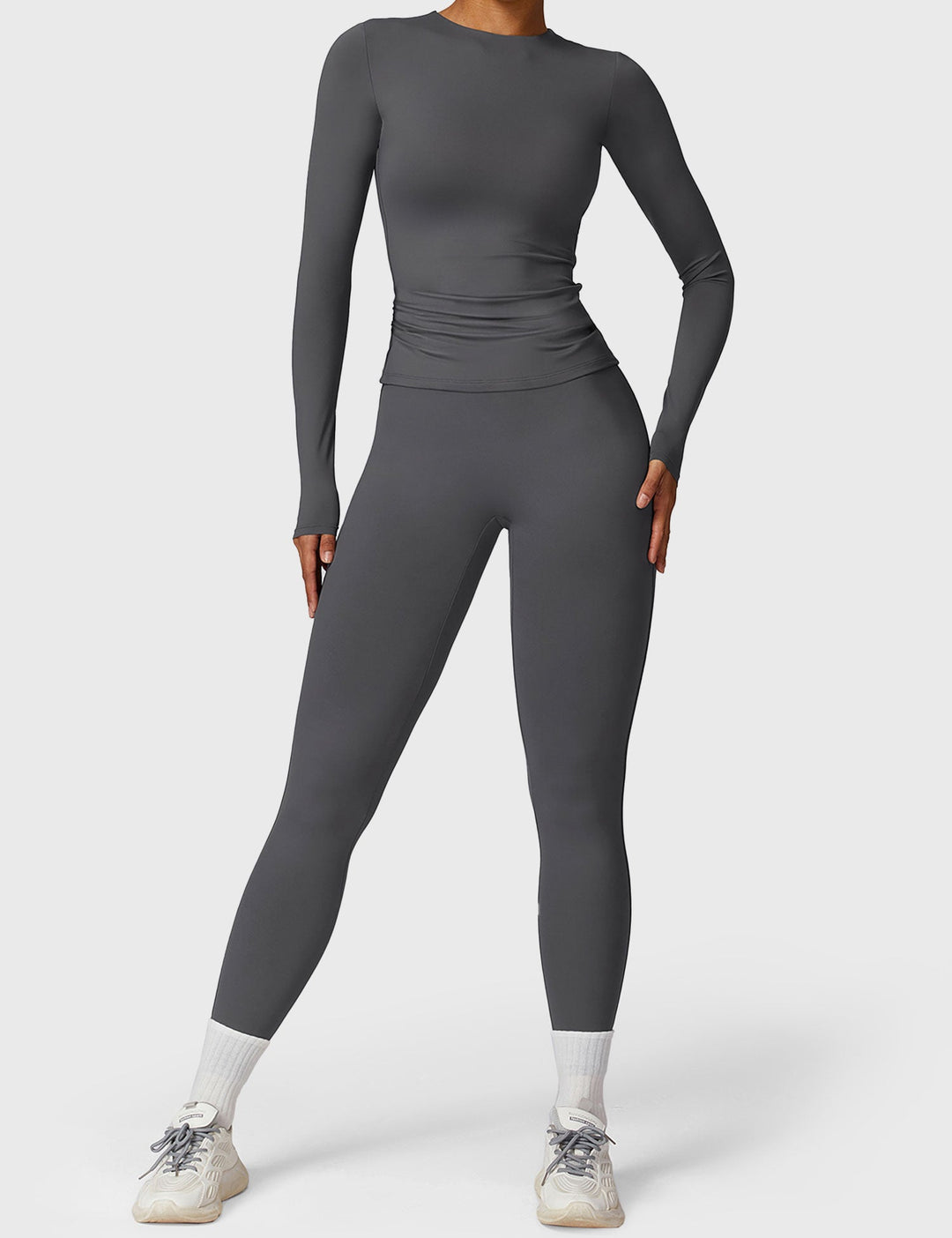 GIULIANA™ | Long Sleeve Crew Neck T Shirts