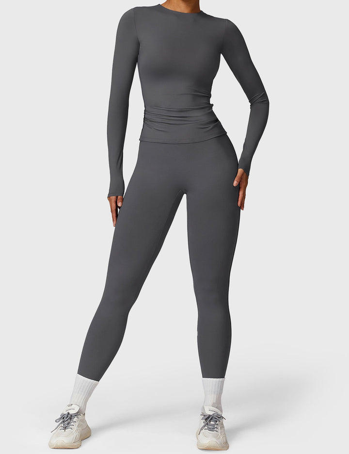 GIULIANA™ | Long Sleeve Crew Neck T Shirts