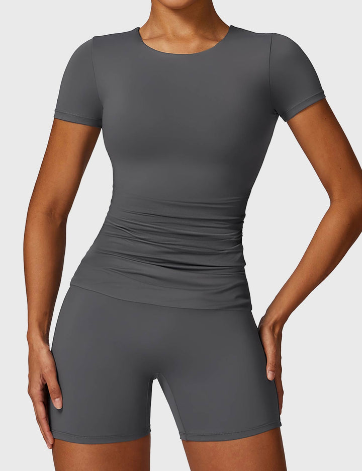 SARIAH™ | Short Sleeve Crew Neck T Shirts