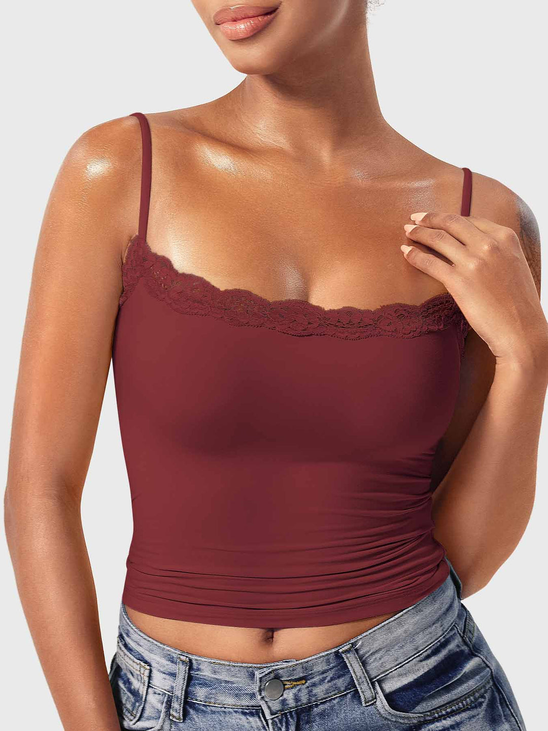 ANNABELLE™ | Square Neck Lace Tank