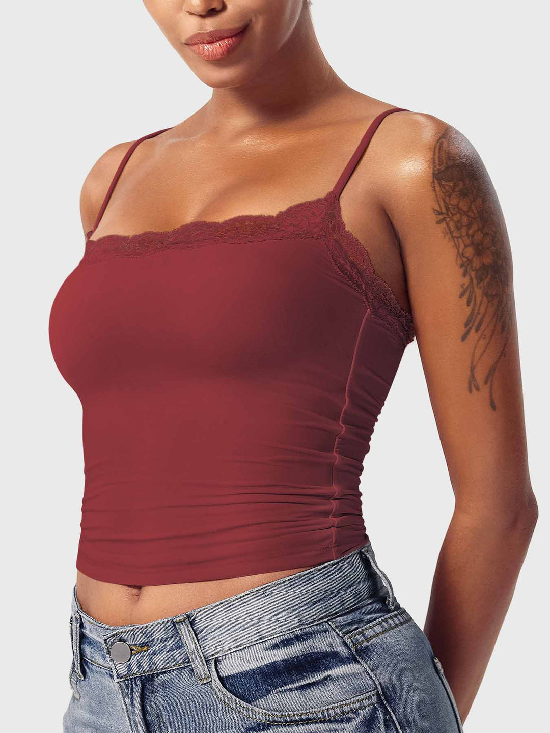 ANNABELLE™ | Square Neck Lace Tank