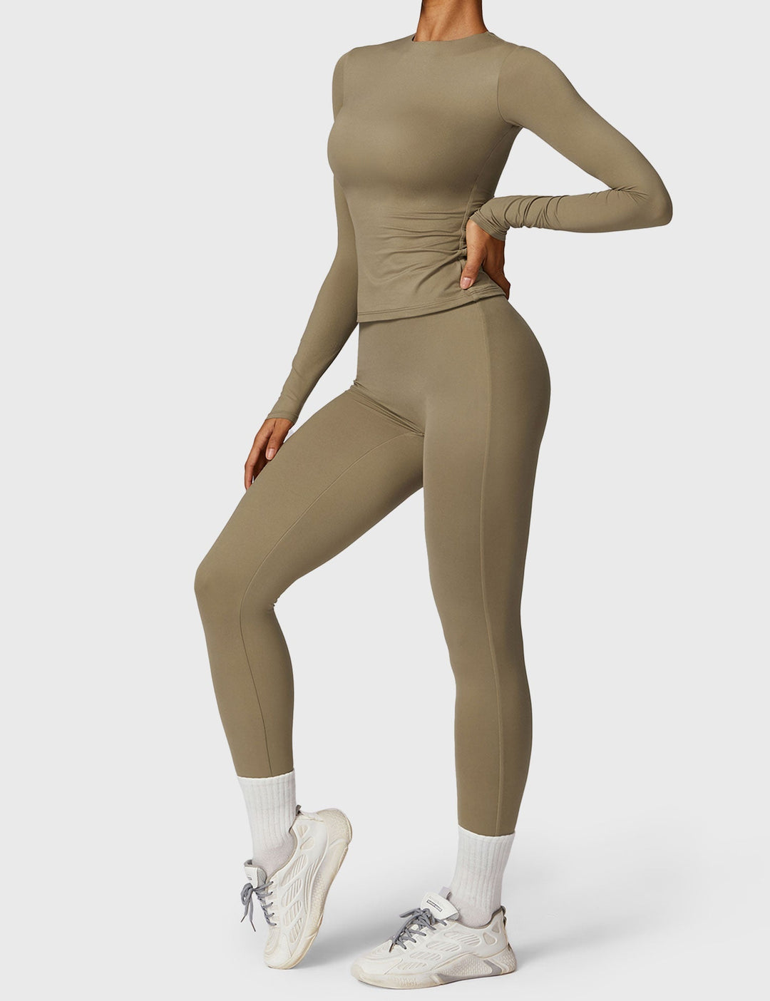 GIULIANA™ | Long Sleeve Crew Neck T Shirts