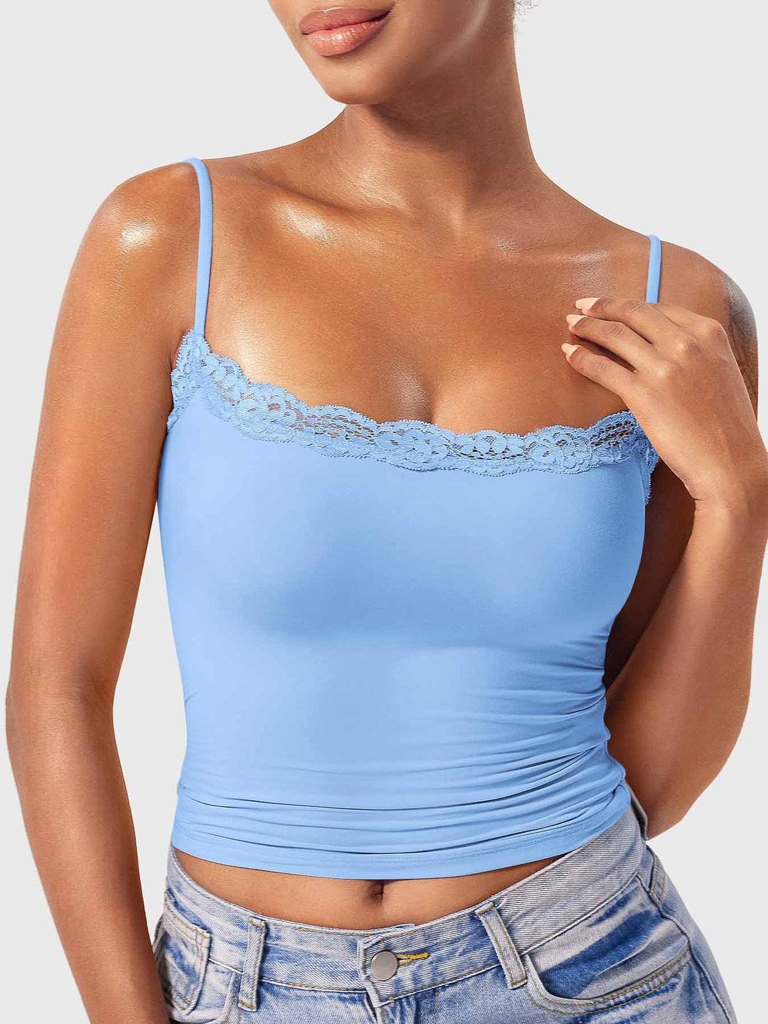 ANNABELLE™ | Square Neck Lace Tank