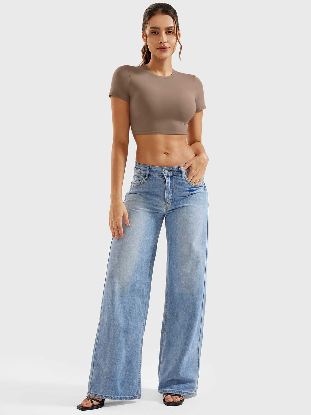 COLINE™ | Short Sleeves Crop Top