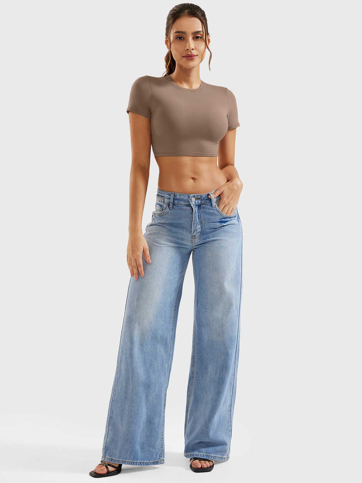 COLINE™ | Short Sleeves Crop Top