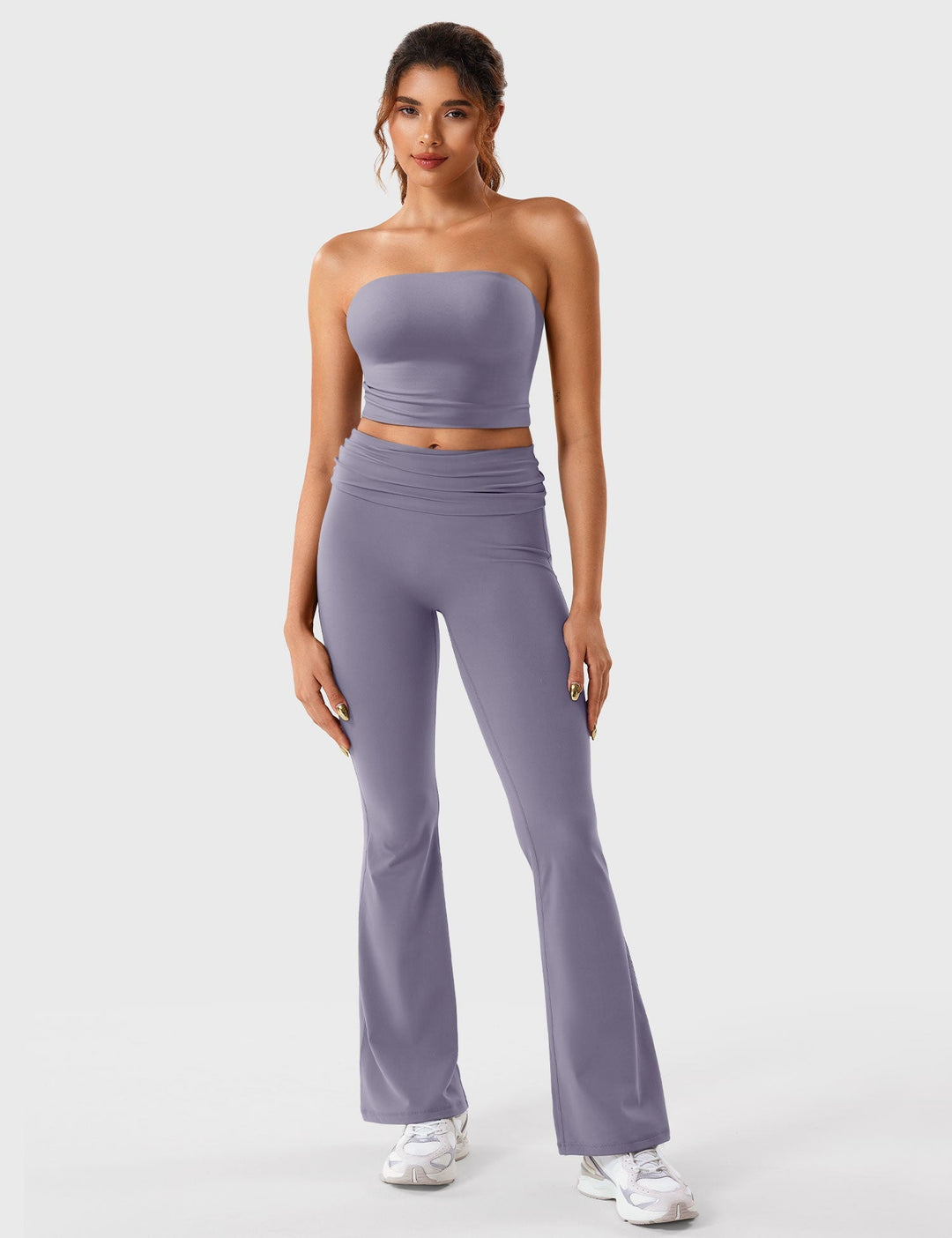 RAMOLA™ | Fold Over Flare Leggings