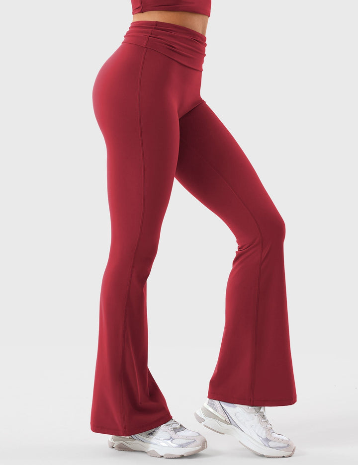 RAMOLA™ | Fold Over Flare Leggings